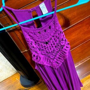 Purple tunic tank